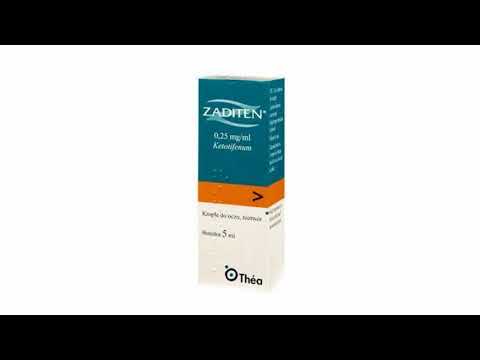 Видео о препарате Задитен (Задитор) гл. кап. 0,25мг/мл 5мл